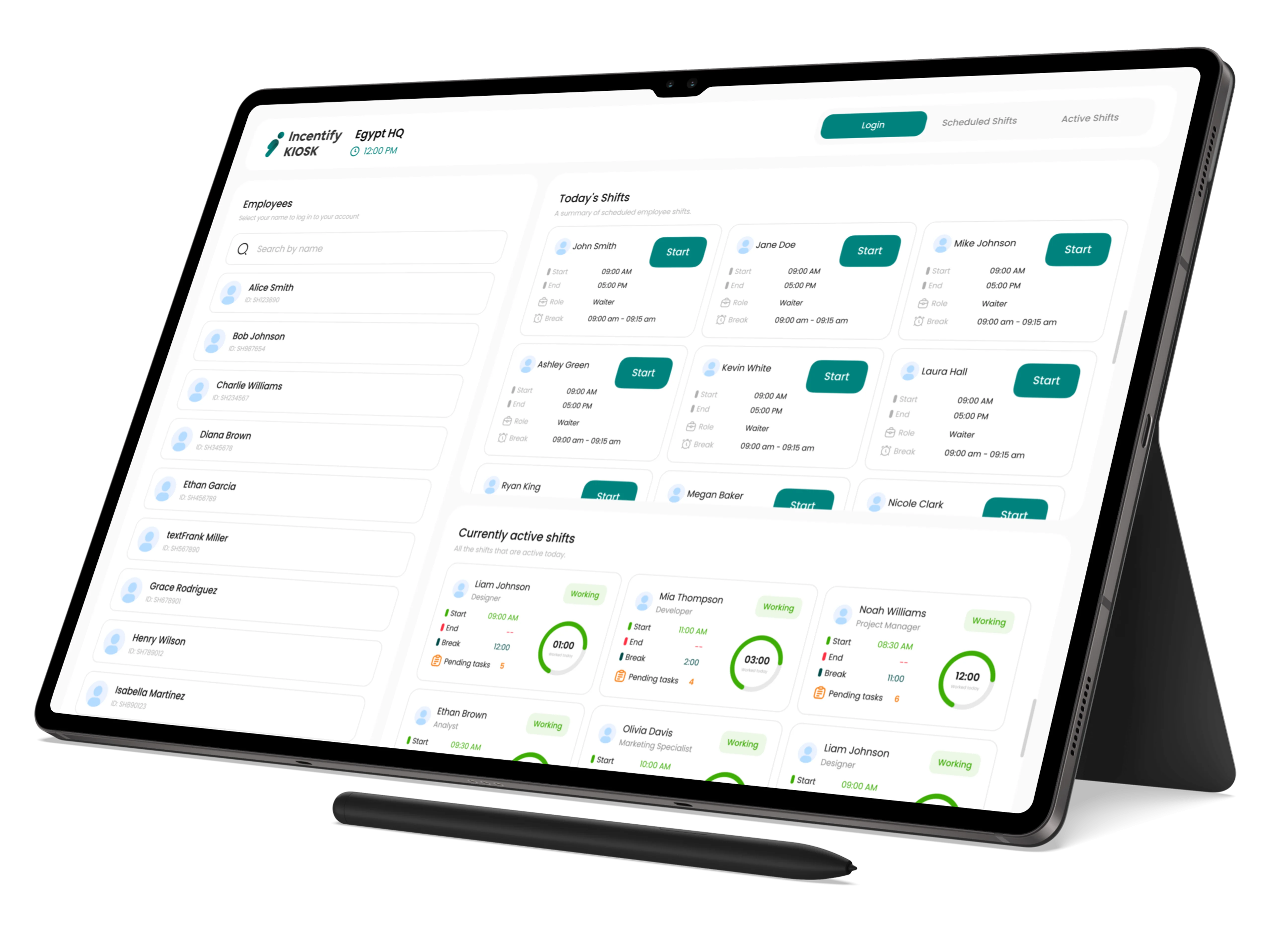 Built for shared devices and frontline sites.